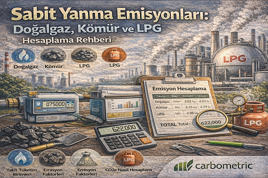 Sabit Yanma Emisyonlari: Dogalgaz, Komur ve LPG Hesaplama Rehberi