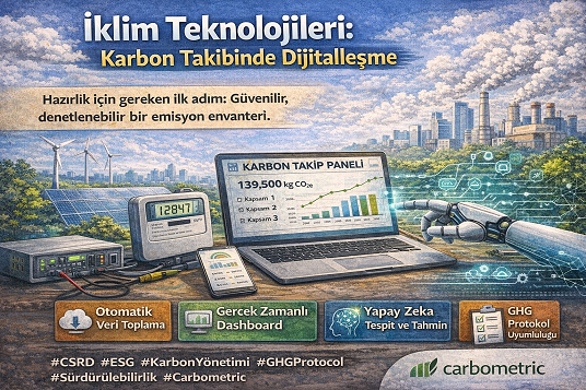 Iklim Teknolojileri: Karbon Takibinde Dijitallesme